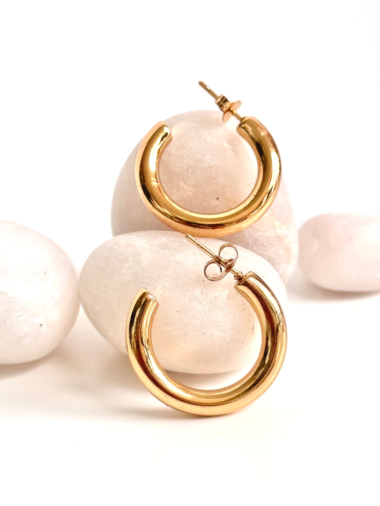 Golden Hug Hoops