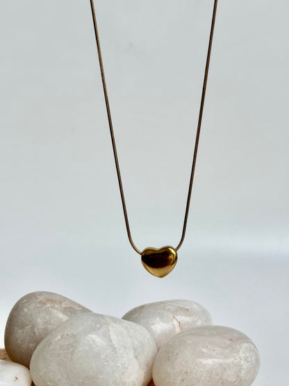 Pillow Heart Necklace